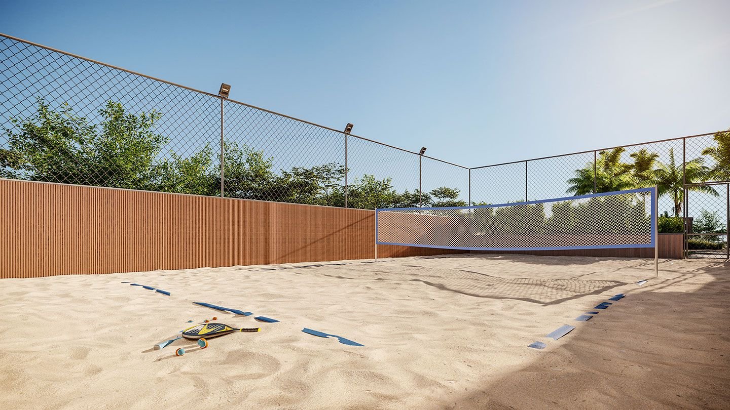 Quadra de beach tênis