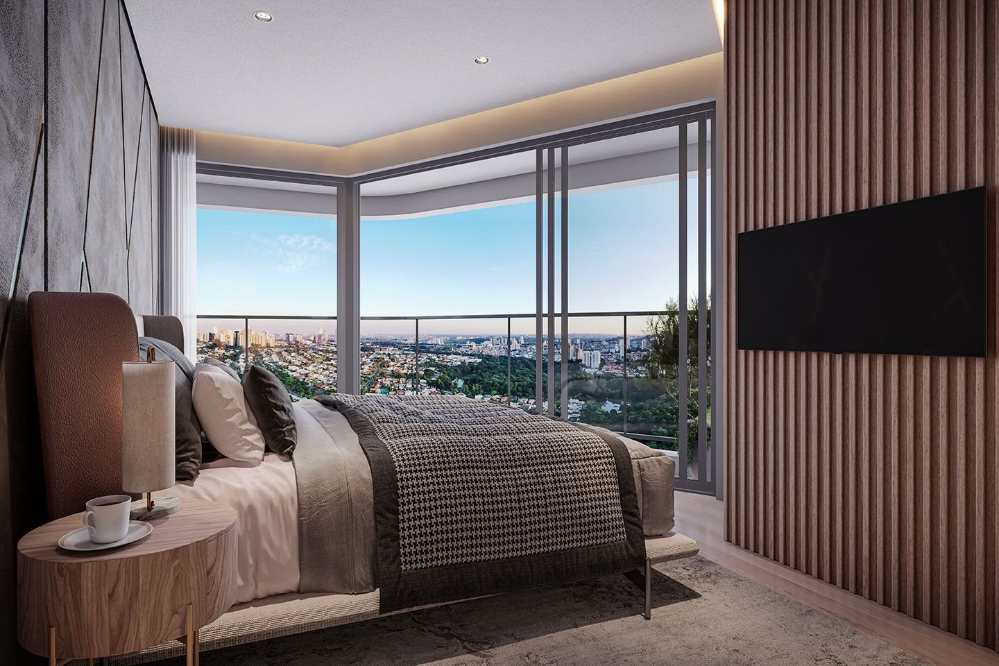 Suíte do apartamento de 110 m²